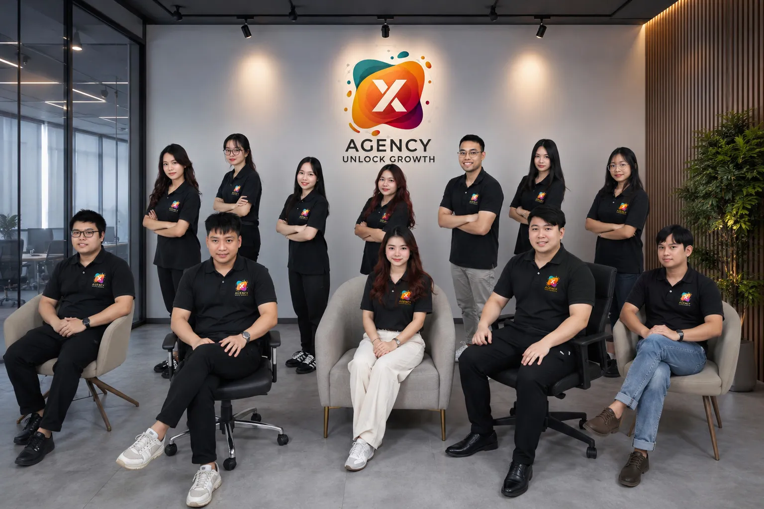 Agency-X team in the office